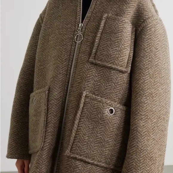 Women's Oversized Brown Jacket - Picture 3 of 5